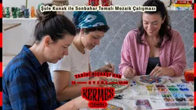 Sonbahar Temalı Mozaik Çalışması