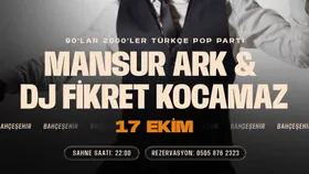 Mansur Ark & Dj Fikret Kocamaz ile 90lar 2000ler Türkçe Pop Parti