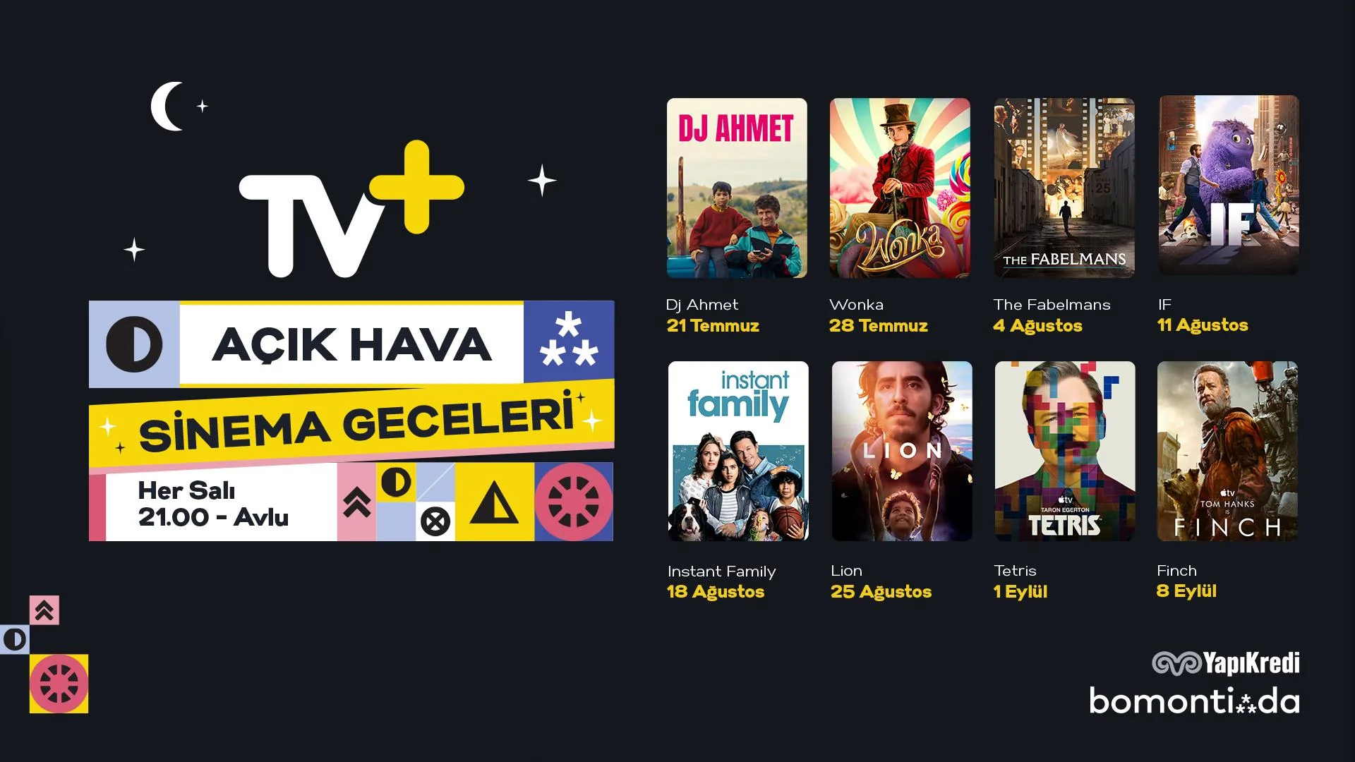 TV+ Açık Hava Sinema Geceleri – Finch