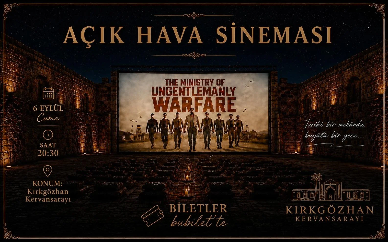 Tarihi Han’da Açık Hava Sineması