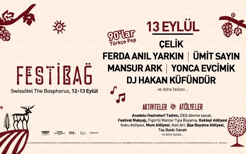 Festibağ Sunar: Çelik - Ferda Anıl Yarın - Mansur Ark - Ümit Sayın - Yonca Evcimik - Dj Küfündür (90'lar)