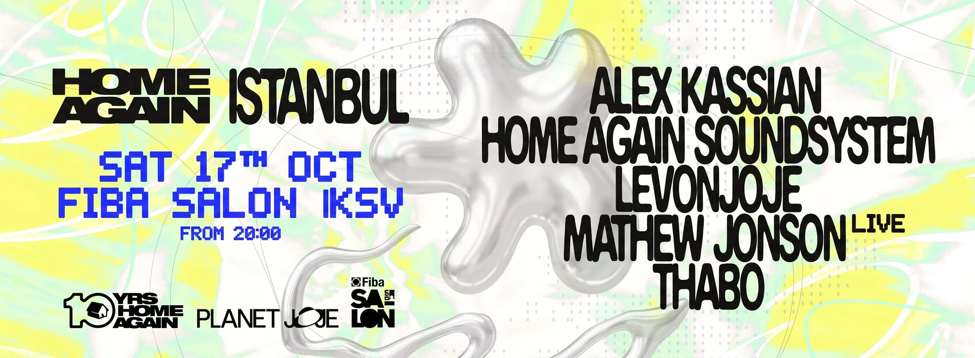 Home Again Salon’da: Mathew Jonson (live), Alex Kassian, Home Again Soundsystem, Thabo, Levonjoje
