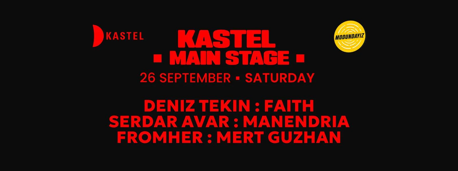 DENİZ TEKİN + FAITH + MANENDRIA + FROMHER + SERDAR AVAR + MERT GUZHAN