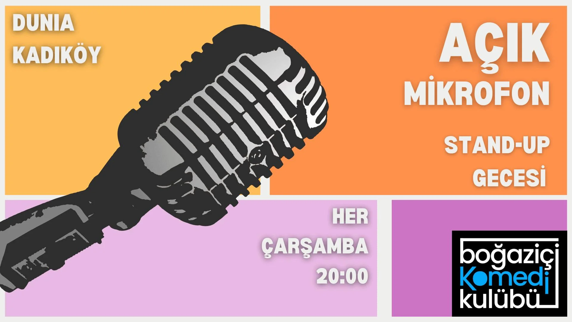 Boğaziçi Komedi Kulübü: Kadıköy Açık Mikrofon Stand-up Gecesi