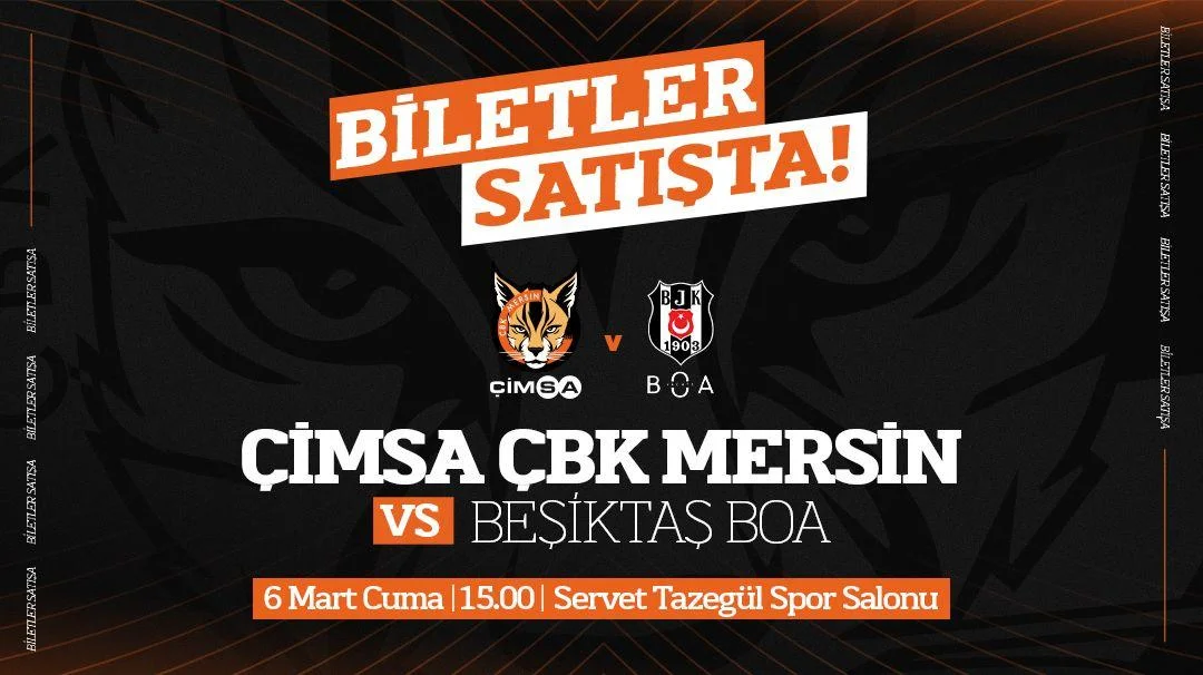 Çimsa ÇBK Mersin - Beşiktaş BOA