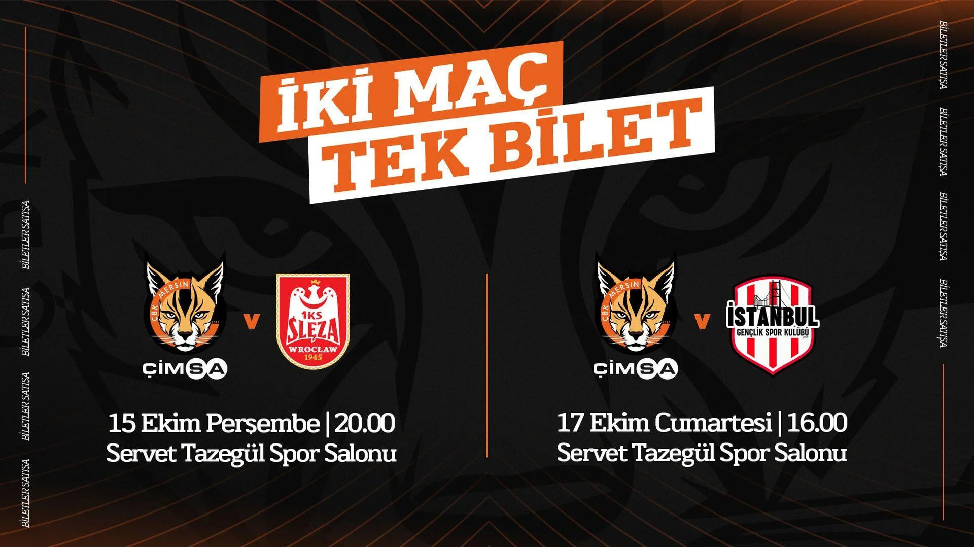 Çimsa ÇBK Mersin - S.Wroclaw ve İstanbul G.S.K
