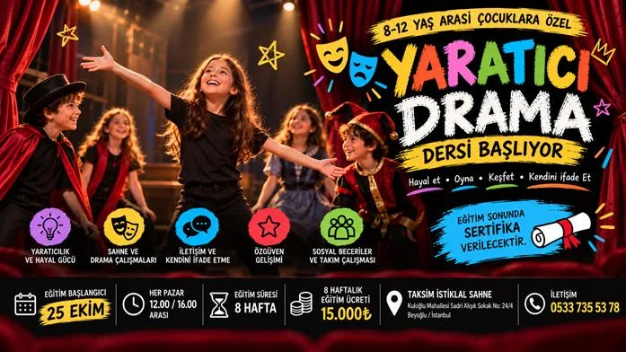 Çocuklar İçin Yaratıcı Drama Eğitimi